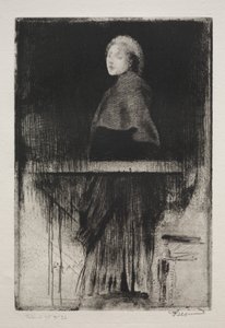 Nő köpennyel alkotó: Albert Besnard