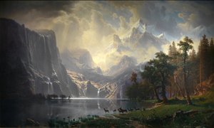 A Sierra Nevada, Kalifornia alkotó: Albert Bierstadt