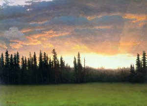 Kaliforniai naplemente alkotó: Albert Bierstadt