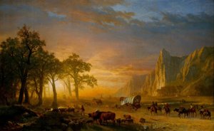 Emigránsok átkelés a síkságon alkotó: Albert Bierstadt