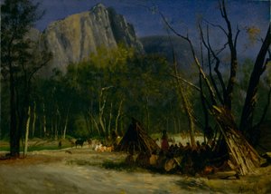 Indians in Council, Kalifornia alkotó: Albert Bierstadt