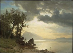 Tahoe-tó, Kalifornia alkotó: Albert Bierstadt