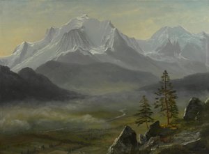Mont Blanc alkotó: Albert Bierstadt