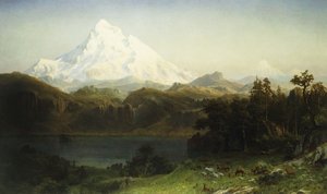 Mount Hood Oregonban, alkotó: Albert Bierstadt