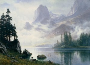 Hegy a ködből alkotó: Albert Bierstadt