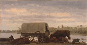 Délben a tányéron alkotó: Albert Bierstadt