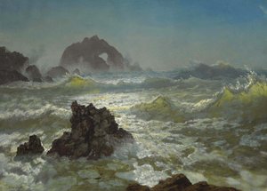 Seal Rock, Kalifornia alkotó: Albert Bierstadt