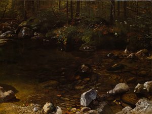Shady Pool, White Mountains, New Hampshire, c. 1869. alkotó: Albert Bierstadt