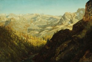 Sierra Nevada hegység, Kalifornia, alkotó: Albert Bierstadt