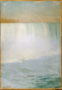 Vízesés és szivárvány, Niagara alkotó: Albert Bierstadt