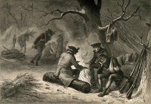 Az amerikai csapatok Valley Forge-ban, 1877.