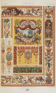 XVIII. század, 89. tábla a „Polikromatikus dísz: száz tábla aranyban, ezüstben és színekben” 89. alkotó: Albert Charles August Racinet