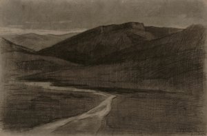 Algériai táj alkotó: Albert Charles Lebourg