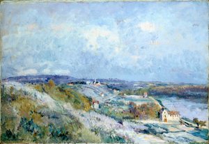 Herblay mezői tavasszal alkotó: Albert Charles Lebourg