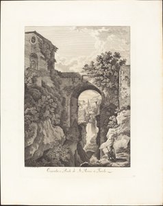 San Rocco vízesés és híd Tivoliban