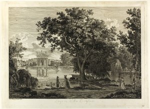 Tó a Villa Borghese-ben