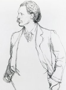 George Gissing angol regényíró portréja