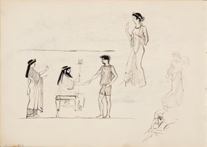 Ősi férfi és női alakok alkotó: Albert Edelfelt