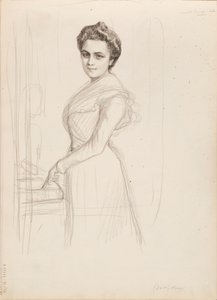 Camille Vallery-Radot, vázlat portréhoz
