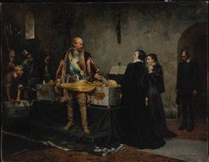 Karl herceg megsérti Klaus Fleming holttestét alkotó: Albert Edelfelt