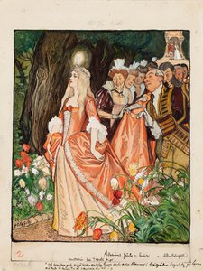 Adalmina gyöngyének illusztrációja alkotó: Albert Edelfelt