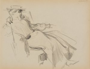 Ülő nő alkotó: Albert Edelfelt
