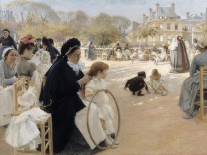 Luxembourg Gardens, Párizs. 1887