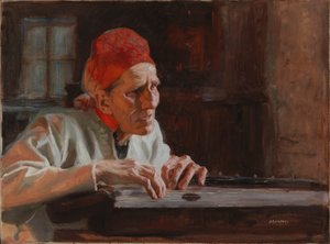 Larin Paraske panaszai alkotó: Albert Edelfelt