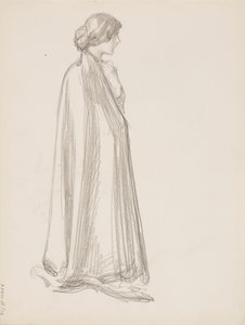 Nő köpenyben alkotó: Albert Edelfelt
