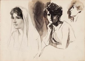 Női számok alkotó: Albert Edelfelt