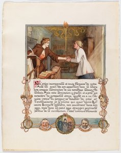 Kérelem Anatole France-hoz, 1/2. oldal alkotó: Albert Edelfelt