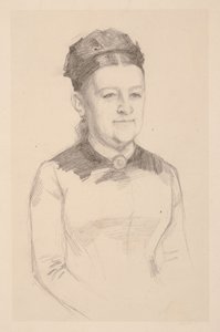 Anna Sinebrychoffné portrétvázlata alkotó: Albert Edelfelt
