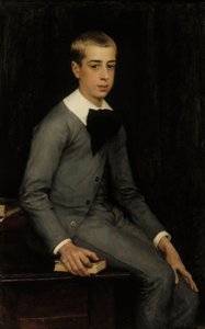 Alexandre Weissgerber de Stragéwicz hadnagy gyermekkori portréja alkotó: Albert Edelfelt