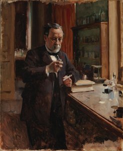 Louis Pasteur portréja, vázlat alkotó: Albert Edelfelt
