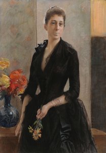 Mme Weissgerber de Stragewicz, később Mme R. Berenger portréja alkotó: Albert Edelfelt