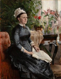 Anna Sinebrychoff asszony portréja alkotó: Albert Edelfelt