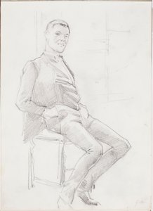 Férfi portréja alkotó: Albert Edelfelt
