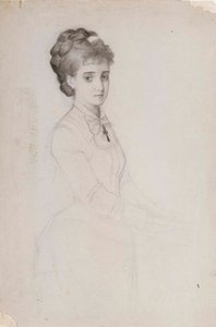Álló nő portréja alkotó: Albert Edelfelt