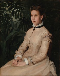 A művész húgának, Ellen Edelfeltnek a portréja alkotó: Albert Edelfelt