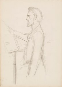 Robert Kajanus, vázlat portréhoz alkotó: Albert Edelfelt