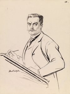 Önarckép az íróasztalnál alkotó: Albert Edelfelt