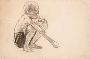 Tanulmány a parton játszó fiúkról alkotó: Albert Edelfelt