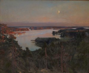 Nyári este, Haiko Fiord alkotó: Albert Gustaf Aristides Edelfelt
