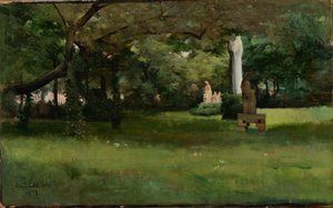 A párizsi Cluny Múzeum kertje alkotó: Albert Edelfelt