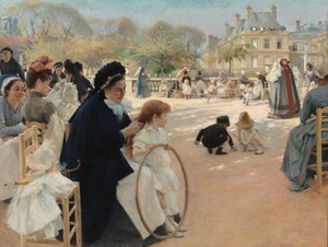 Luxembourg-kert, Párizs alkotó: Albert Edelfelt
