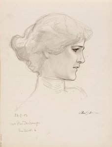 Flore Deschamps asszony alkotó: Albert Edelfelt