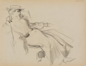 Ülő nő alkotó: Albert Edelfelt