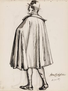 Férfi köpenyben alkotó: Albert Edelfelt