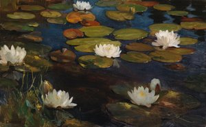 Tavirózsák, tanulmány az Ifjúság és egy sellő című műhöz alkotó: Albert Edelfelt