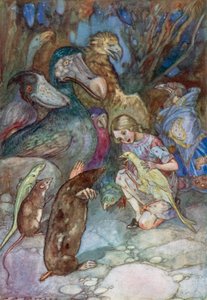Illusztráció: Alice Csodaországban (színes litó) alkotó: Albert Edward Jackson